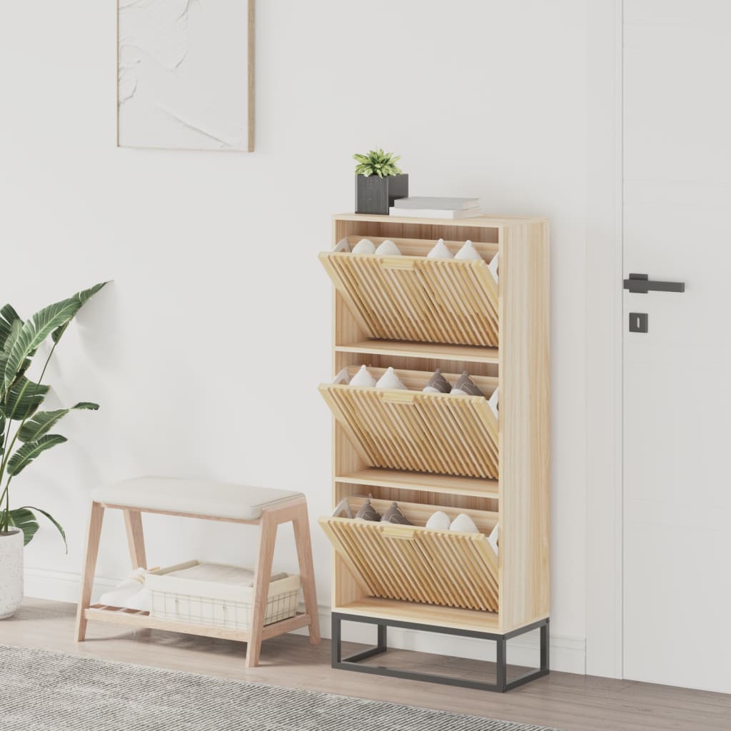 foto del prodotto scarpiera 52x25x120 cm in legno multistratocod mxl 102235