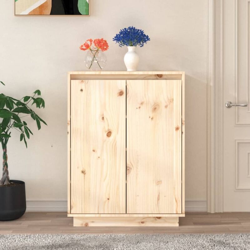 foto del prodotto scarpiera 60x35x80 cm in legno massello di pino