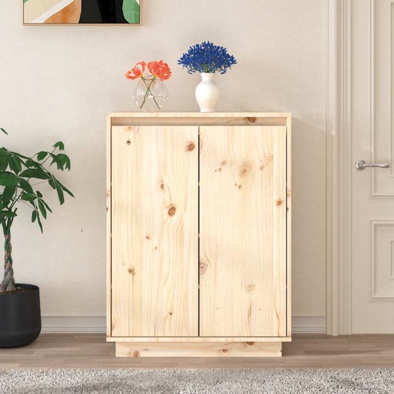 foto del prodotto scarpiera 60x35x80 cm in legno massello di pino vidaxl