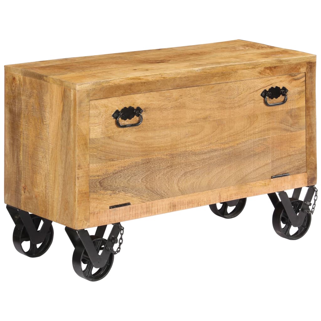 foto del prodotto scarpiera 86x35x55 cm in legno massello di mango