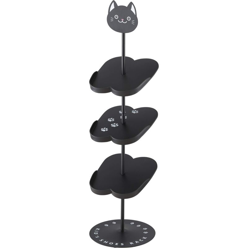 foto del prodotto scarpiera a forma di gatto, nero yamazaki