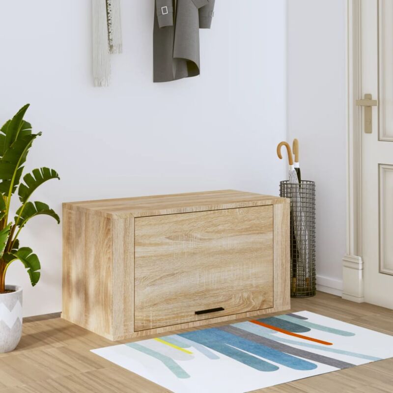 foto del prodotto scarpiera a parete rovere sonoma 70x35x38 cm legno multistrato vidaxl