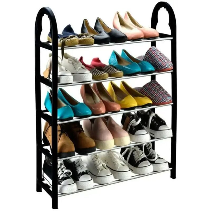 foto del prodotto scarpiera a ripiani cm 50 x 19 x h.65 - 4 livelli koopman