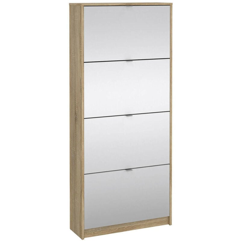 foto del prodotto scarpiera aepytus, mobile portascarpe, armadio da ingresso multiuso, mobiletto per calzature, 70x24 h162 cm, quercia dmora