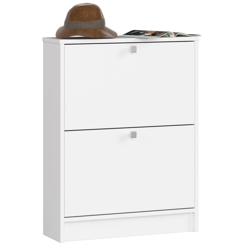 foto del prodotto scarpiera akord bianco 60 cm 2 ante 60x20x80 cm