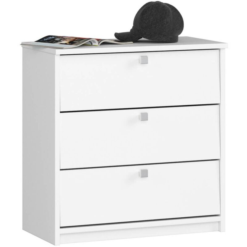 foto del prodotto scarpiera akord mini bianco 60 cm 3 ante 60x31x62 cm