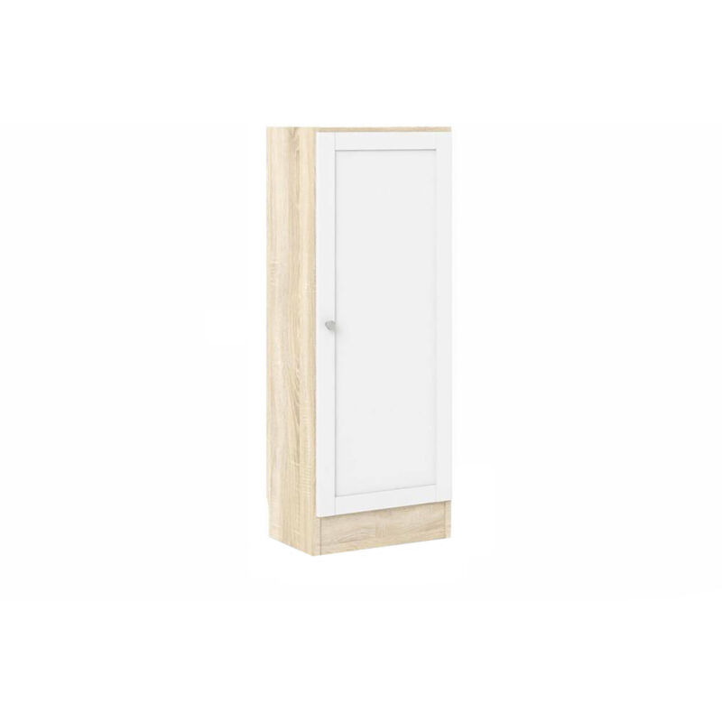 immagine 0 del prodotto scarpiera amedee, mobile portascarpe, armadio da ingresso multiuso, mobiletto per calzature, 41x28 h107 cm, quercia e bianco dmora