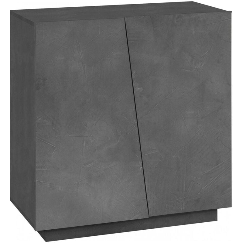 foto del prodotto scarpiera apetta, mobile multiuso a 2 ante, portascarpe da ingresso, 100 made in italy, cm 80x38h86, ardesia dmora