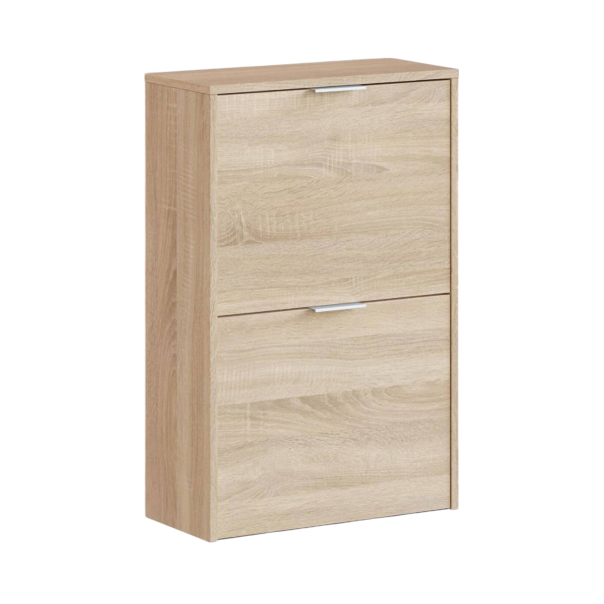 foto del prodotto scarpiera arafat, portascarpe salvaspazio a 2 ante, scarpiera da ingresso , armadio scarpiera, 50x22h76 cm, rovere