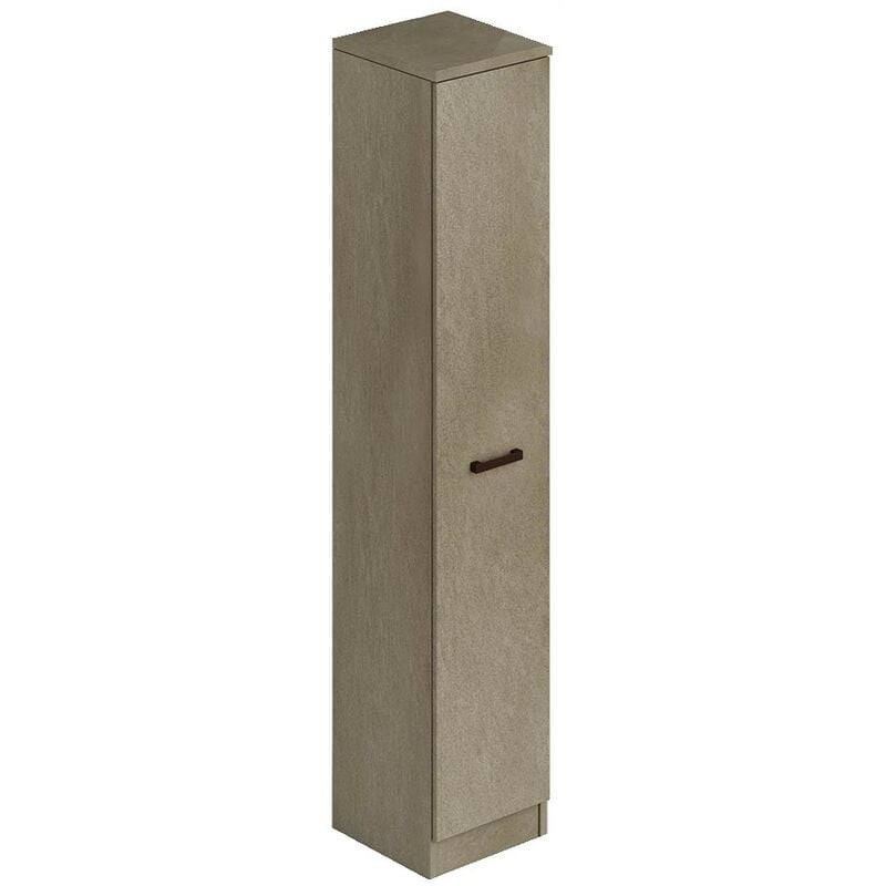 foto del prodotto scarpiera argilla in legno con un anta e 6 ripiani cm h180x36x38