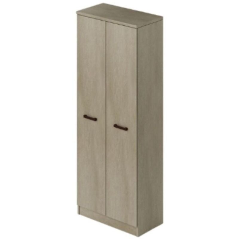 foto del prodotto scarpiera armadio con 2 ante e 5 ripiani colore argilla 71x182h cm gabriella