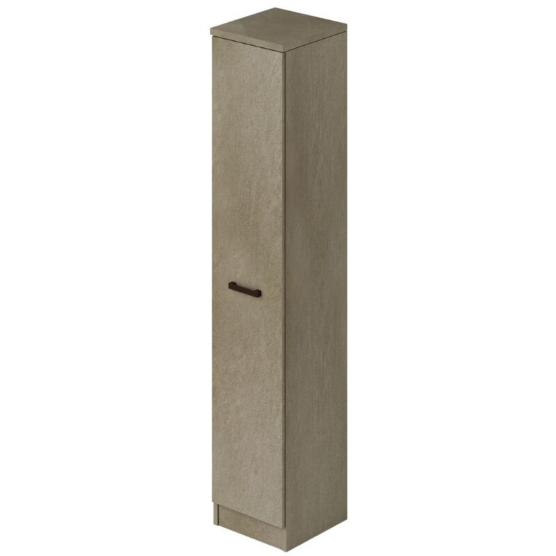 foto del prodotto scarpiera armadio con anta e ripiani colore argilla 36x182h cm gabriella