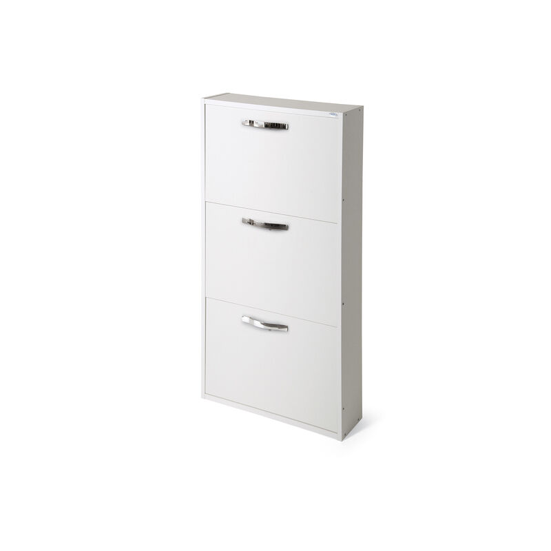 foto del prodotto scarpiera azur line serena 3 bianco frassinato 108 x 65 x 15