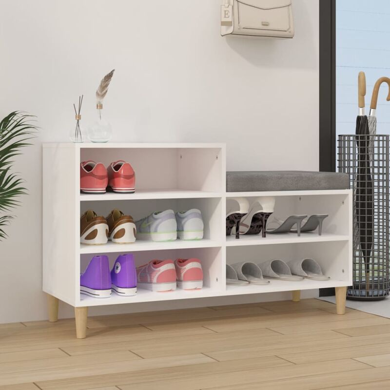 foto del prodotto scarpiera bianca 102x36x60 cm in legno multistrato cod mxl 49199