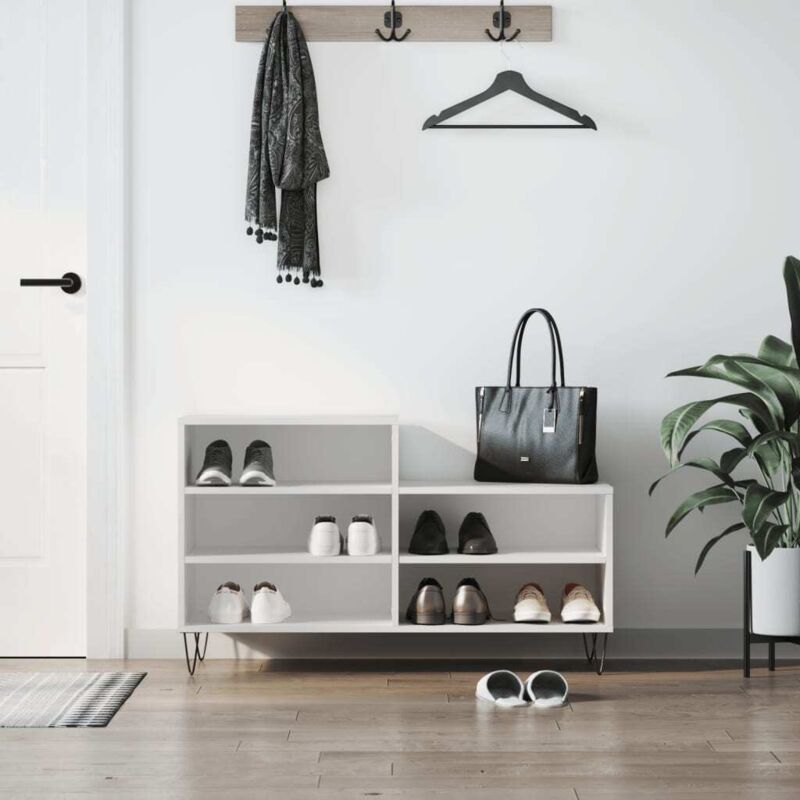 foto del prodotto scarpiera bianca 102x36x60 cm in legno multistratocod mxl 126764