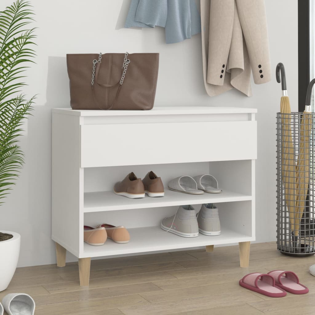 foto del prodotto scarpiera bianca 70x36x60 cm in legno multistrato cod mxl 46522
