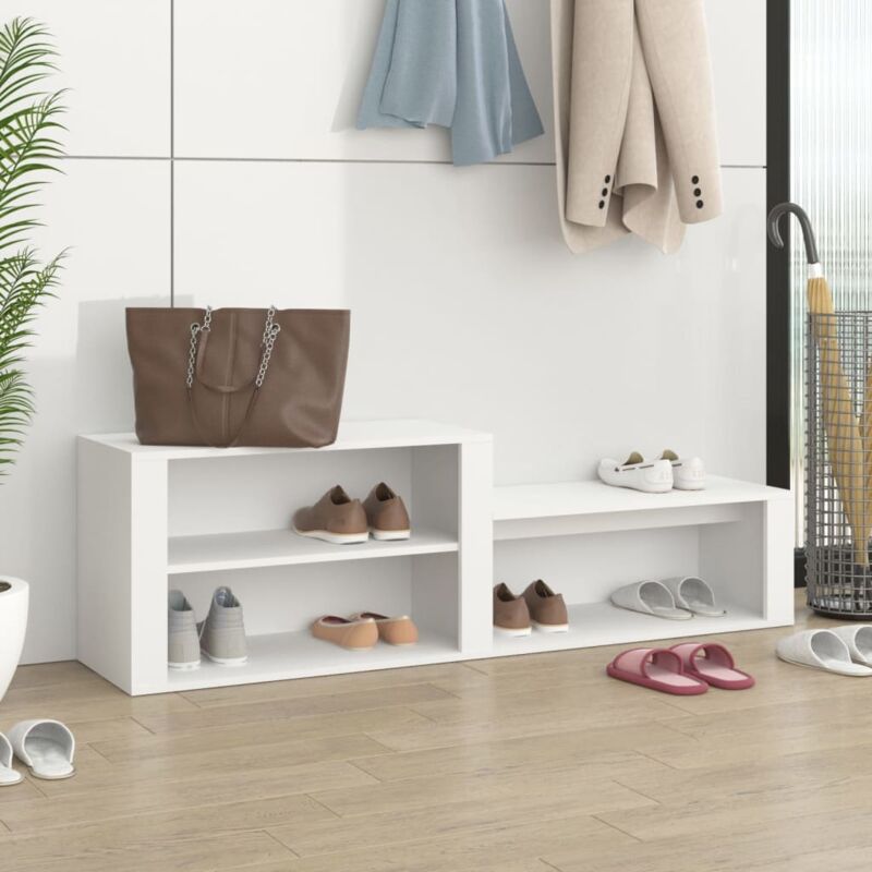 foto del prodotto scarpiera bianco 150x35x45 cm in legno multistrato vidaxl