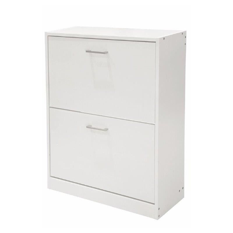 foto del prodotto scarpiera bianco 2 ante 63x24x80cm mdf