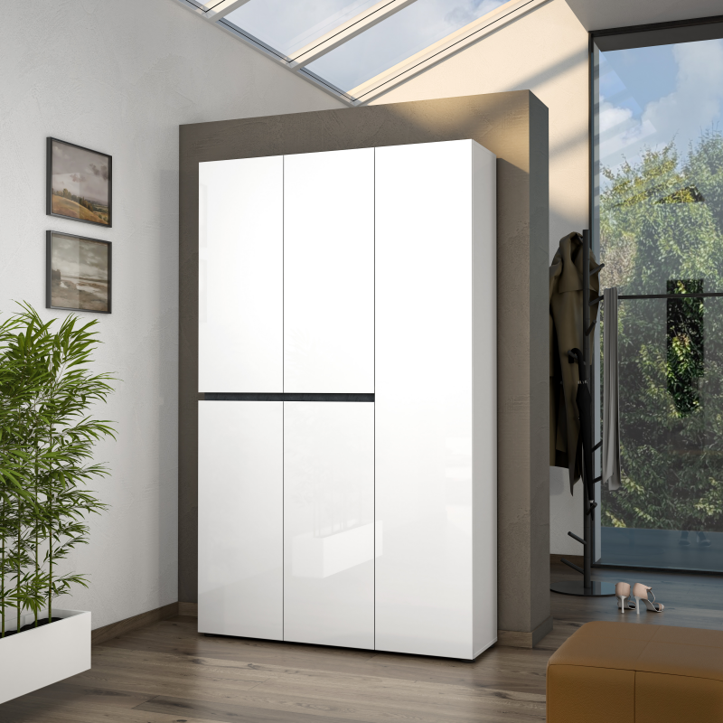 foto del prodotto scarpiera bob a 5 ante con 10 10 ripiani made in italy