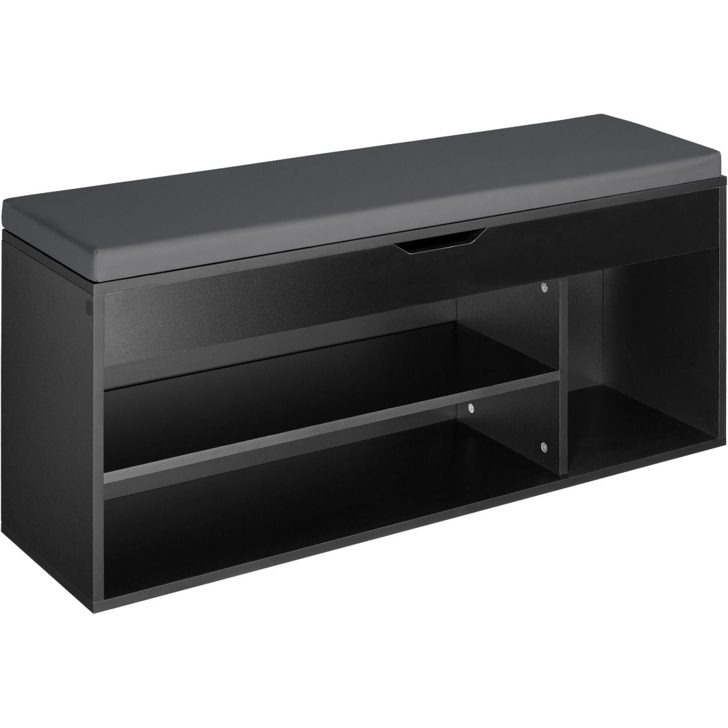 foto del prodotto scarpiera con cuscino seduta 104 cm nero 08 0000260