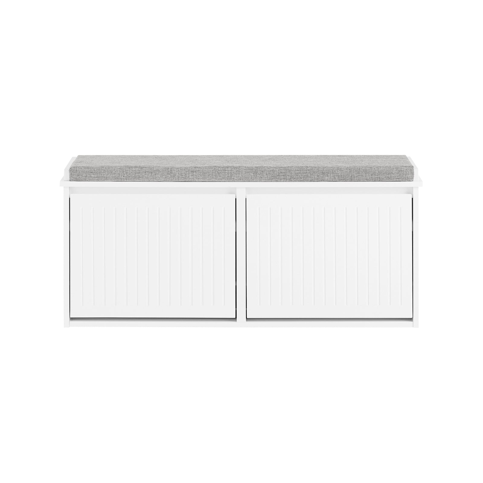 foto del prodotto scarpiera con patta e cuscino per scarpe, 100x46x26cm colore bianco fsr98 xl w