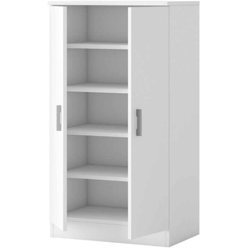 foto del prodotto scarpiera da corridoio rhin, armadio moderno, bianco opaco