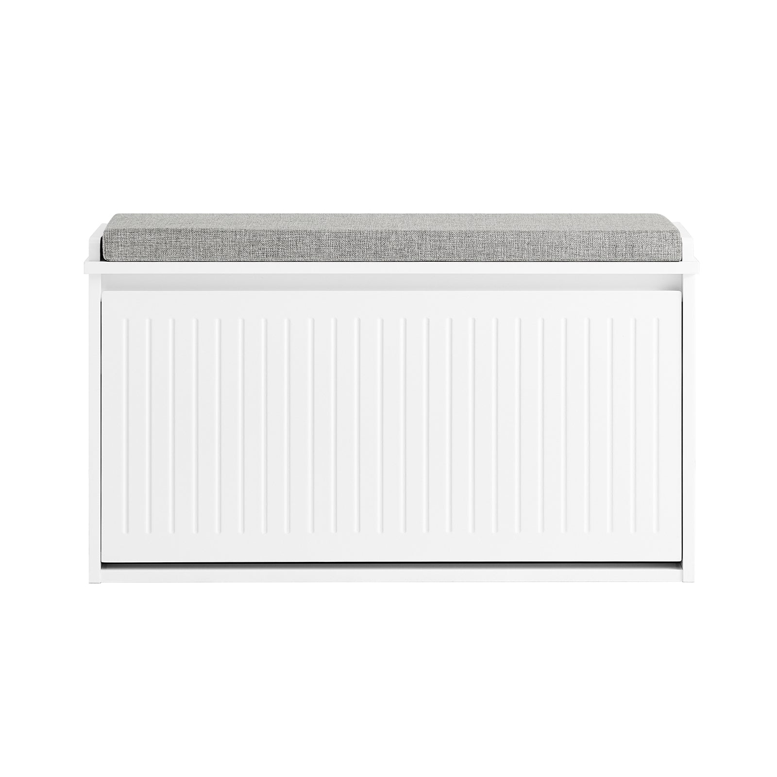 foto del prodotto scarpiera da ingresso scarpiera con ribalta cassapanca portascarpe con cuscino, l62xp25xa46cm fsr98 w