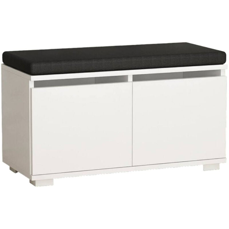 foto del prodotto scarpiera delphin, mobile portascarpe, armadio da ingresso multiuso, mobiletto per calzature, 80x35 h42 cm, bianco dmora