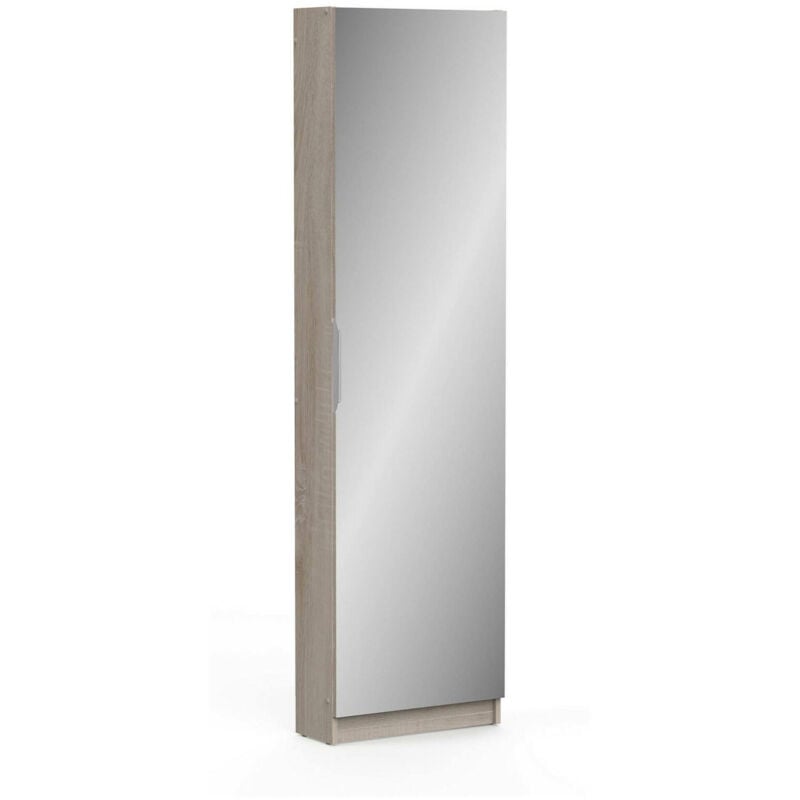 foto del prodotto scarpiera drome, mobile portascarpe, armadio da ingresso multiuso, mobiletto per calzature, 50x20 h181 cm, rovere dmora