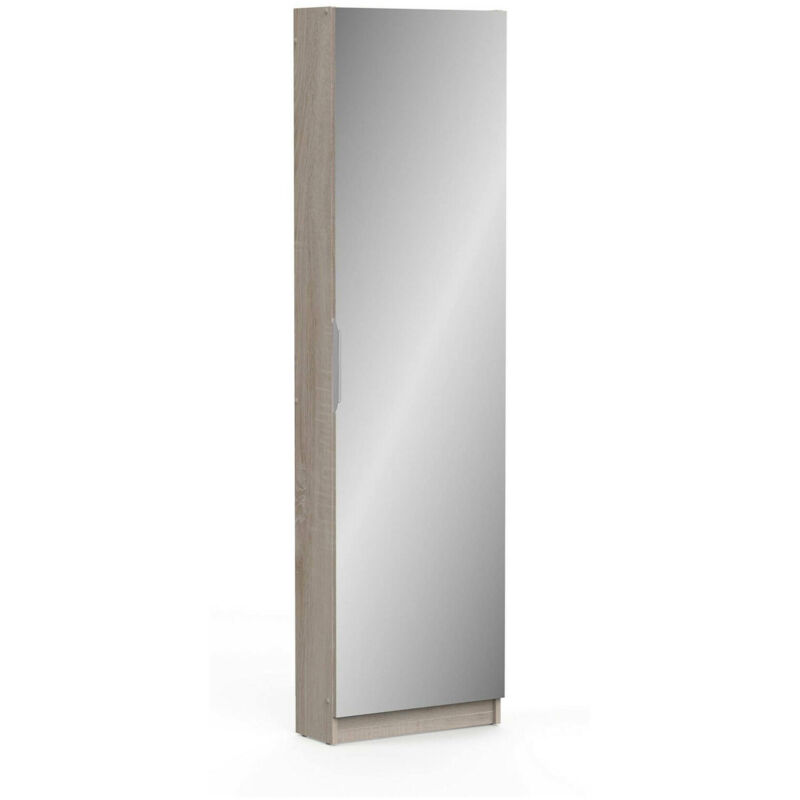 foto del prodotto scarpiera drome, mobile portascarpe, armadio da ingresso multiuso, mobiletto per calzature, 50x20 h181 cm, rovere dmora