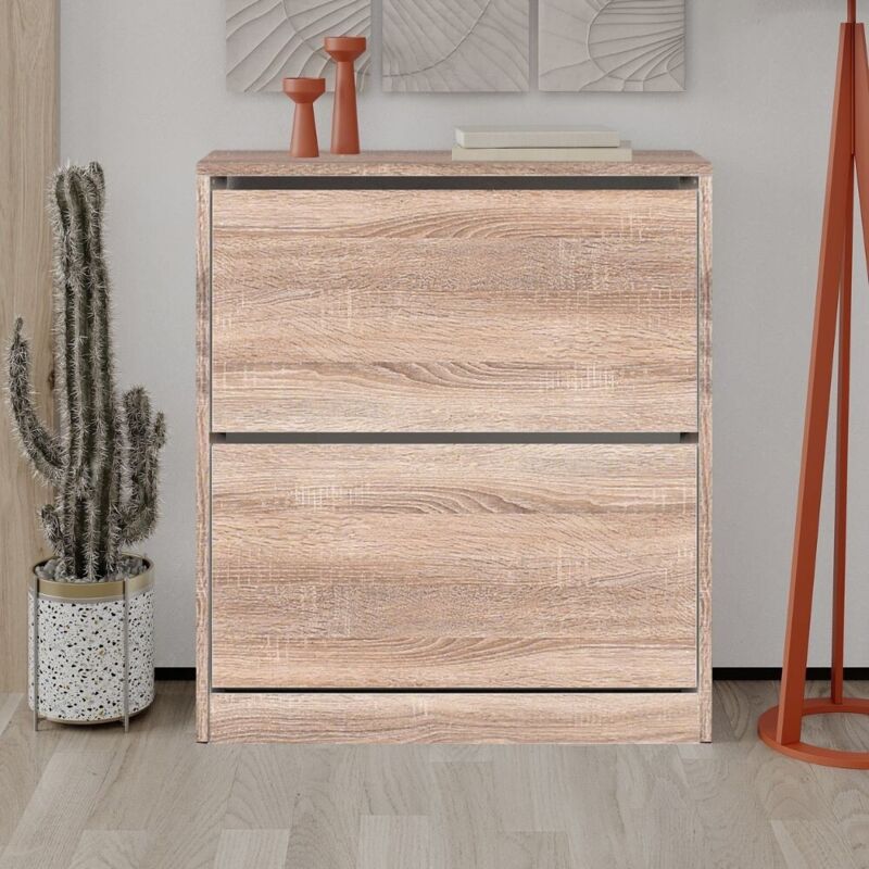 foto del prodotto scarpiera due ante a ribalta shc520lt1 colore rovere tartufo