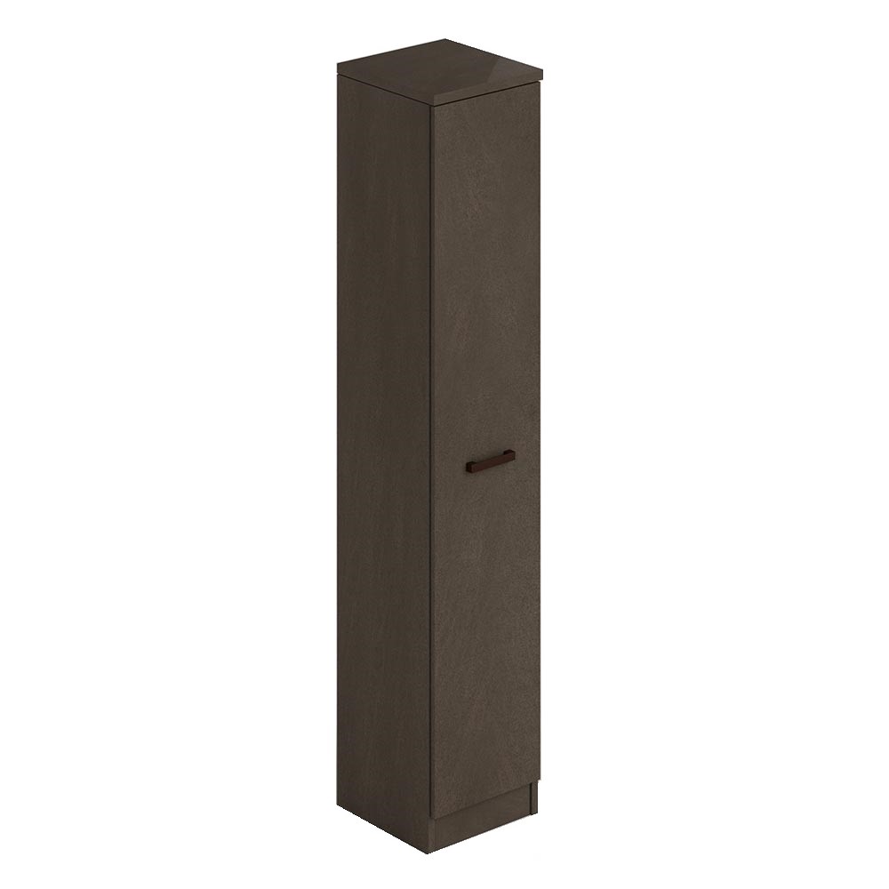 foto del prodotto scarpiera fango in legno con un anta e 6 ripiani cm h182x36x38