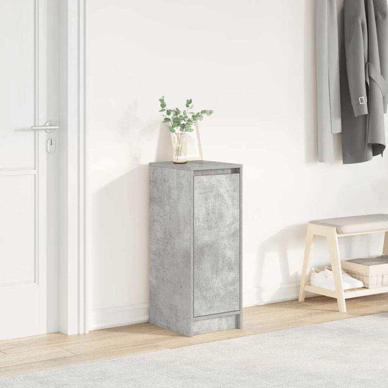foto del prodotto scarpiera grigio cemento 29,5x34x76 cm in legno multistrato - vidaxl