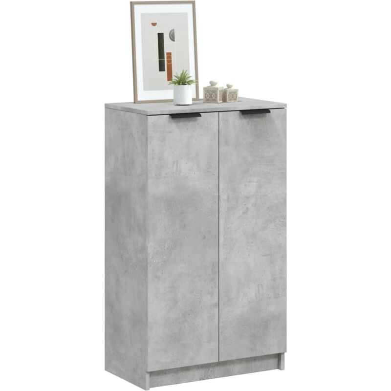 foto del prodotto scarpiera grigio cemento 59x35x100,5 cm in legno multistrato vidaxl