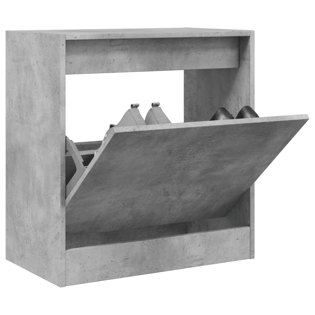foto del prodotto scarpiera grigio cemento 60x34x63,5 cm in legno multistratocod mxl 86814