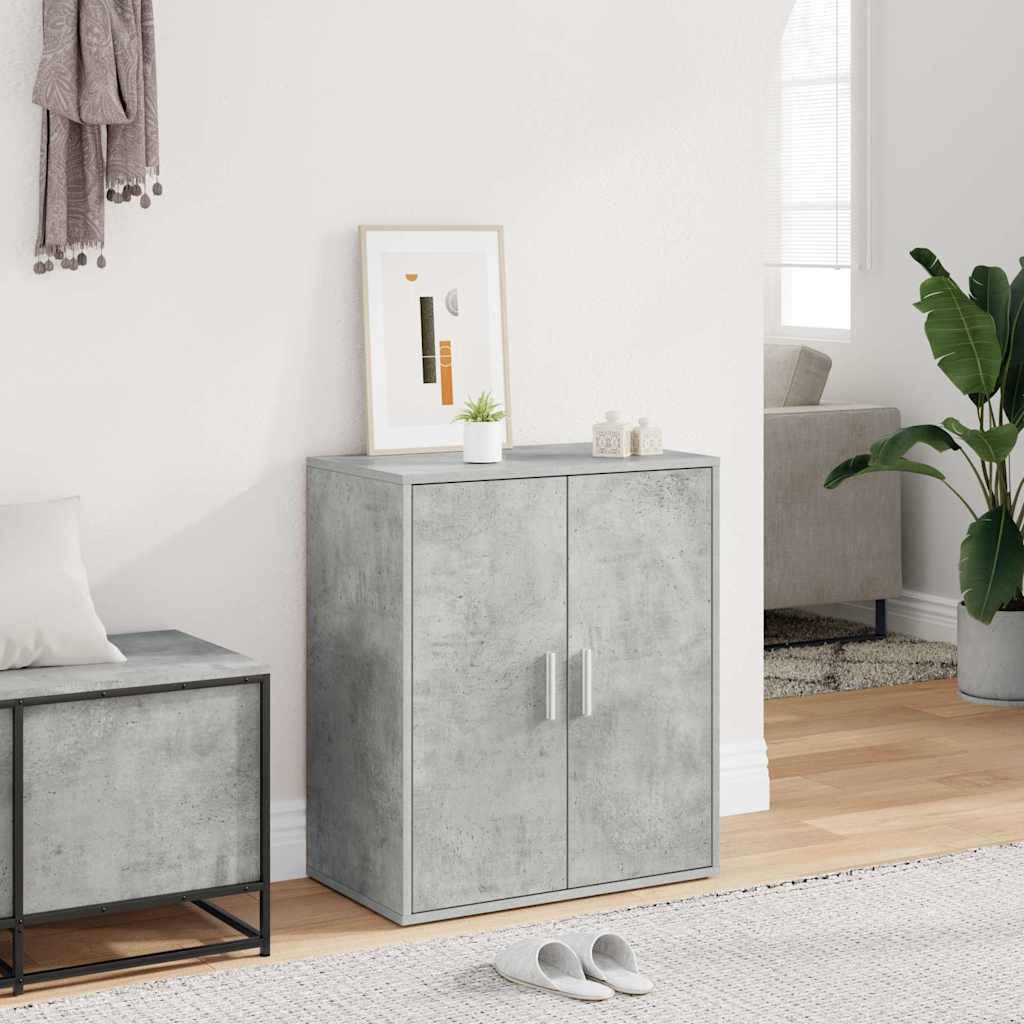 foto del prodotto scarpiera grigio cemento 60x35x70 cm in truciolato vidaxl