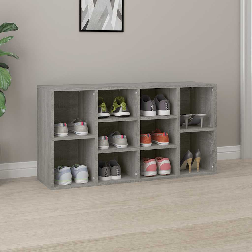 foto del prodotto scarpiera grigio sonoma 103x30x54,5 cm in legno multistrato cod mxl 43577