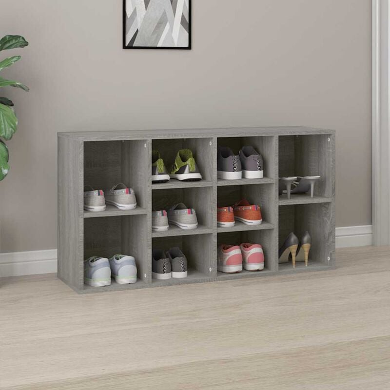 foto del prodotto scarpiera grigio sonoma 103x30x54,5 cm in legno multistrato vidaxl