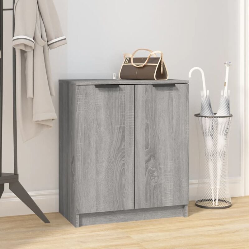 foto del prodotto scarpiera grigio sonoma 59x35x70 cm in legno multistrato vidaxl