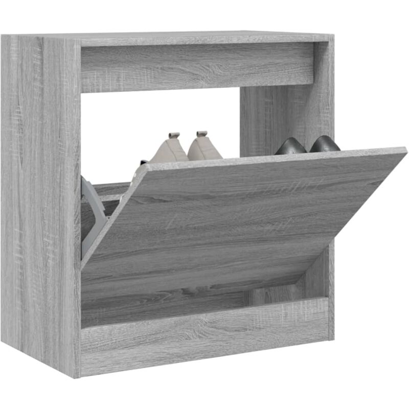 foto del prodotto scarpiera grigio sonoma 60x34x63,5 cm in legno multistrato vidaxl