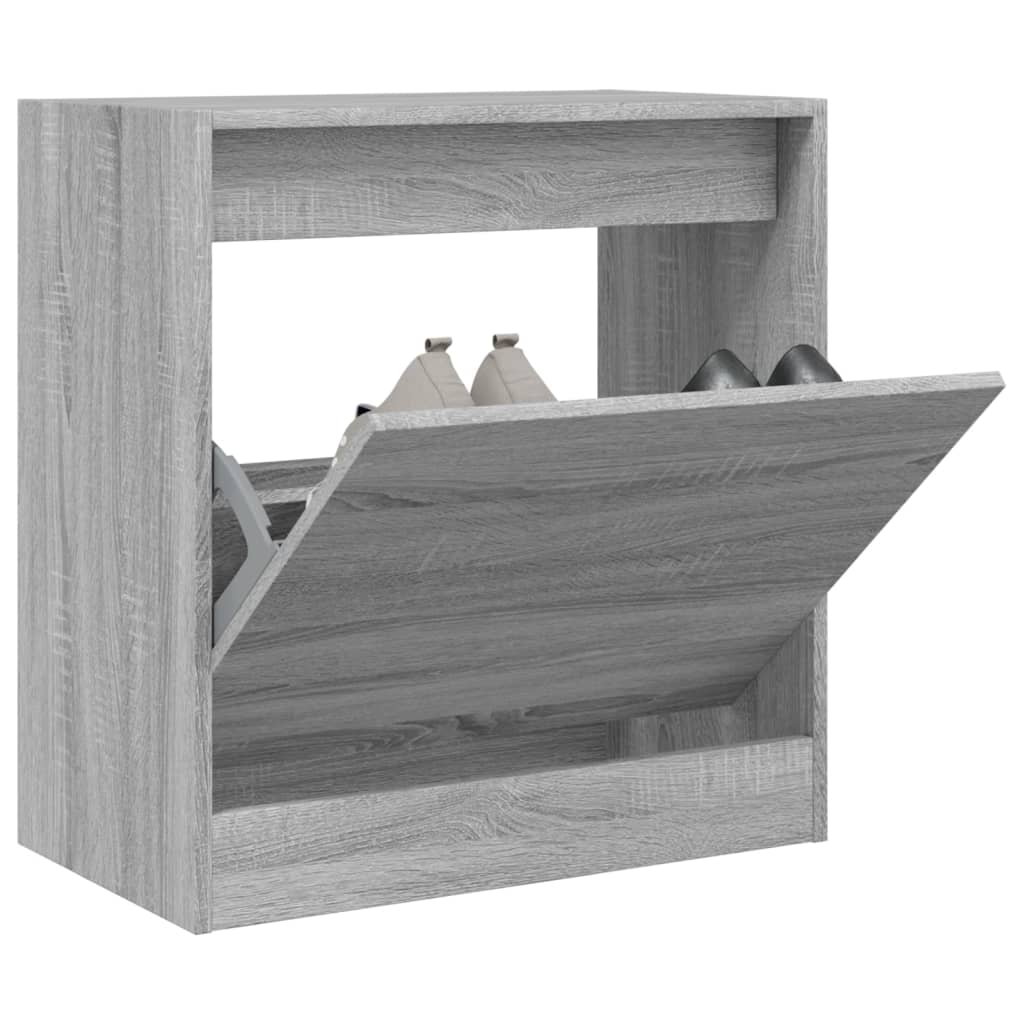 foto del prodotto scarpiera grigio sonoma 60x34x63,5 cm in legno multistratocod mxl 86815