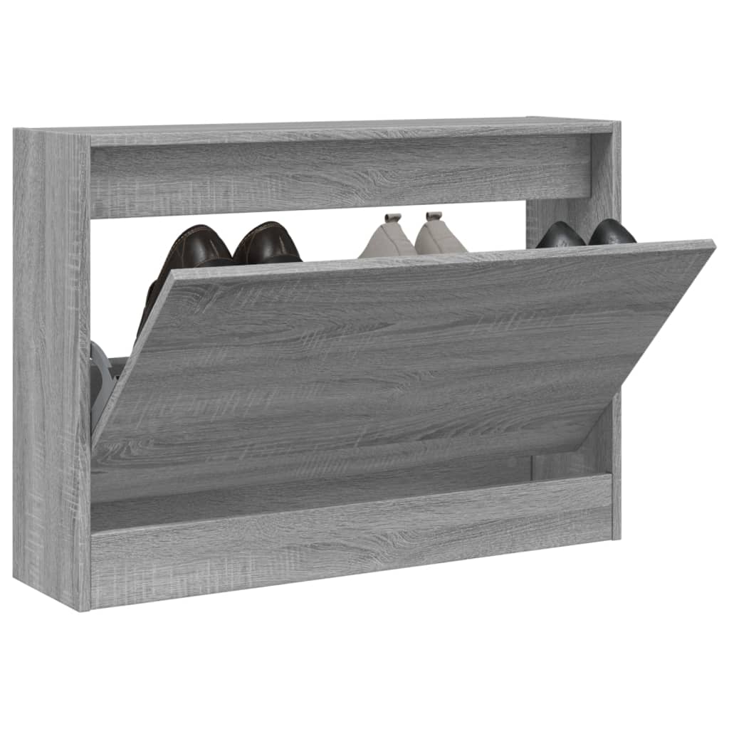 foto del prodotto scarpiera grigio sonoma 80x21x57 cm in legno multistratocod mxl 86811