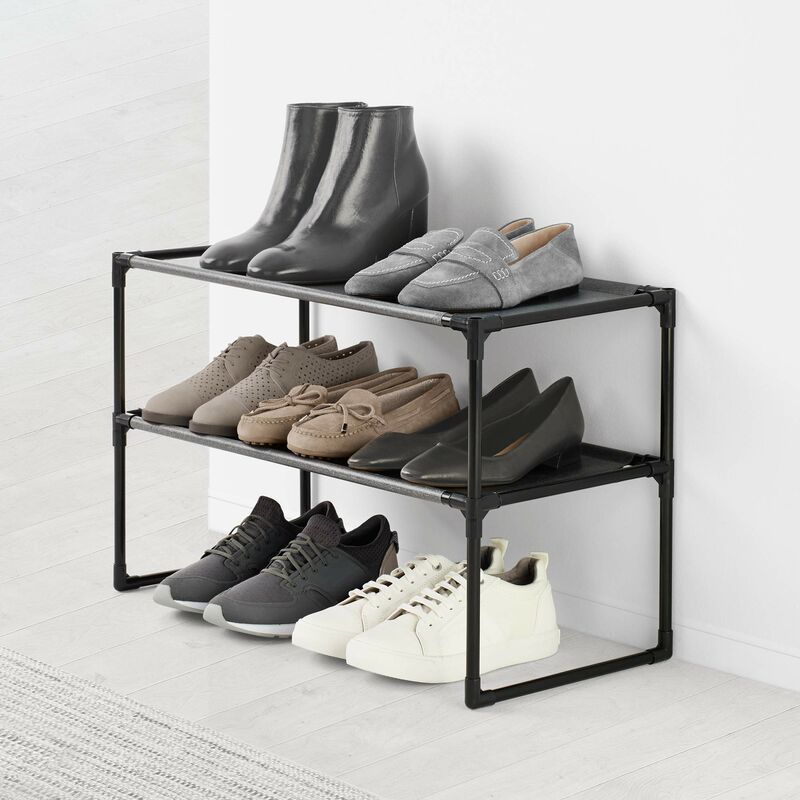foto del prodotto scarpiera impilabile capacit per 9 scarpe facile montaggio si adatta a qualsiasi spazio dimensioni 59 x 28 x 38 rayen