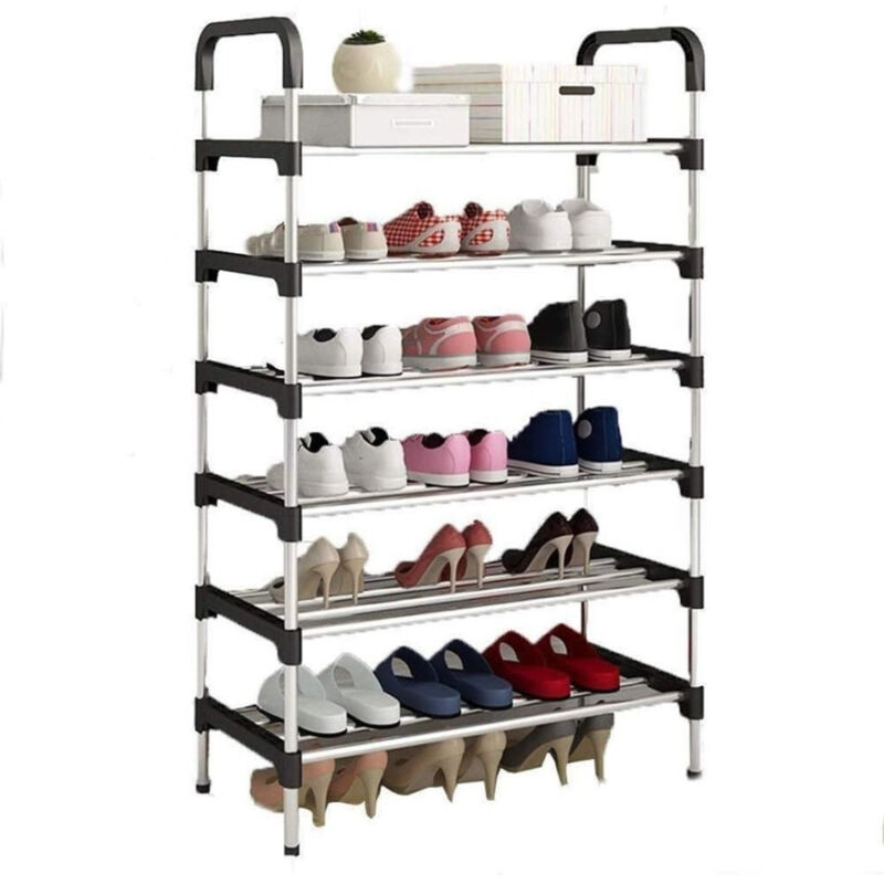 foto del prodotto scarpiera impilabile organizer per riporre le scarpe espandibile regolabile trade shop traesio