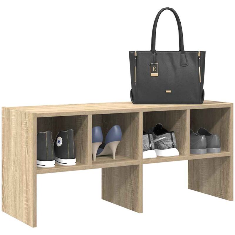 foto del prodotto scarpiera impilabile rovere sonoma 89,5x30x40 cm vidaxl