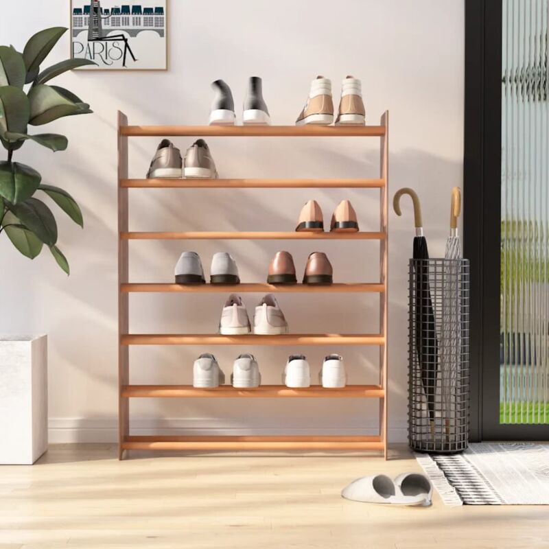 foto del prodotto scarpiera marrone 90x24x117 cm in legno multistrato vidaxl