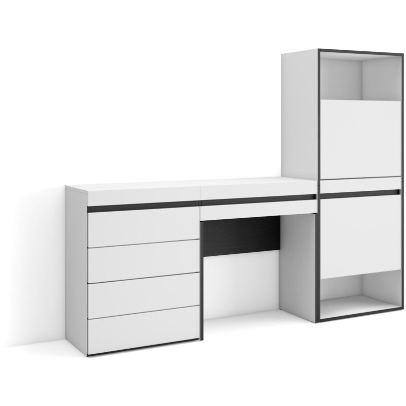 foto del prodotto scarpiera, mobile salvaspazio, 187x145x35 cm, camera da letto, stanza, cassettiera, tavolo da toeletta, stile moderno, bianco skraut home