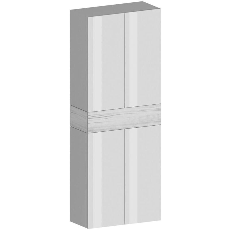 foto del prodotto scarpiera moris, porta scarpe salvaspazio a 5 ante, armadio multifunzione da ingresso, 76x38h200 cm, bianco effetto larice, con imballo rinforzato