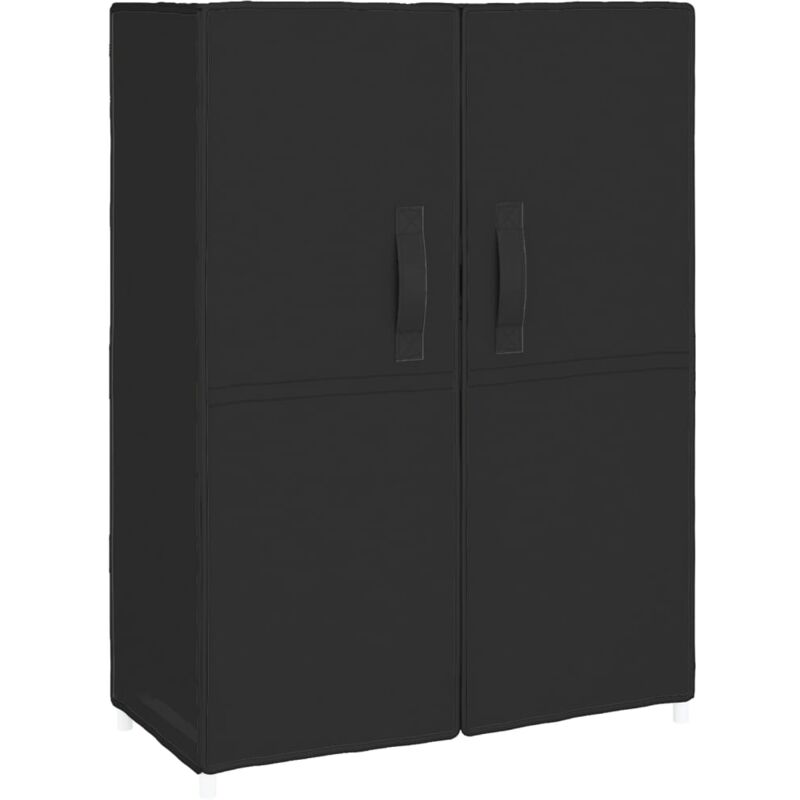 foto del prodotto scarpiera nera 60x28x90 cm tessuto vidaxl nero