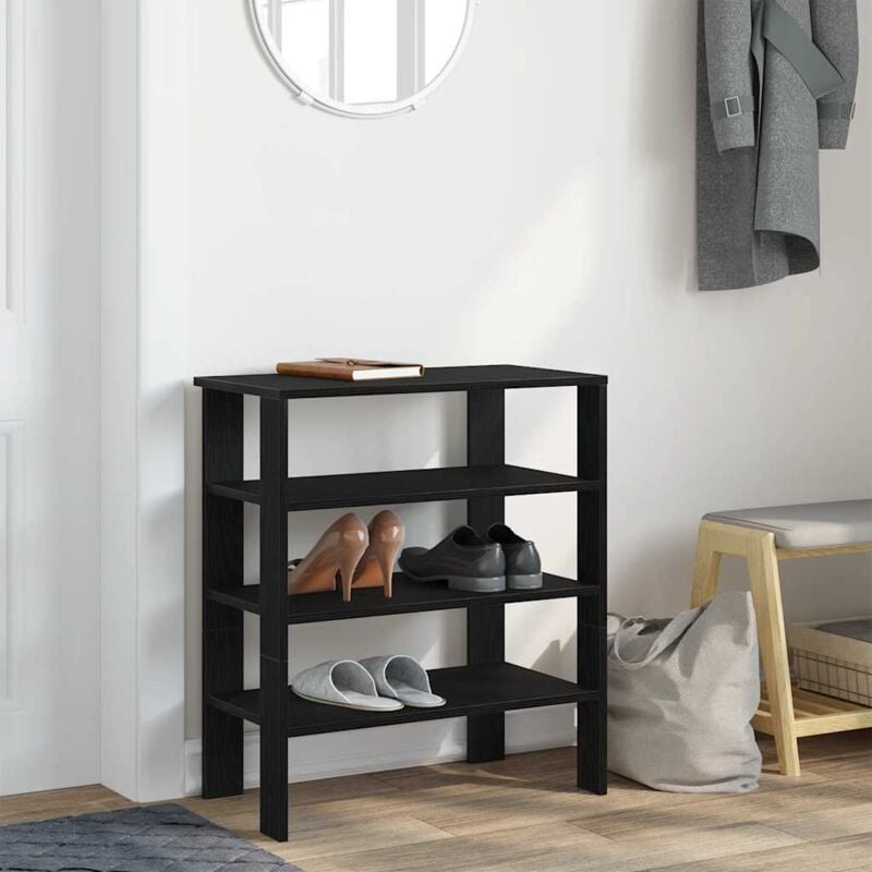 foto del prodotto scarpiera nera 61x32x70 cm in truciolato vidaxl